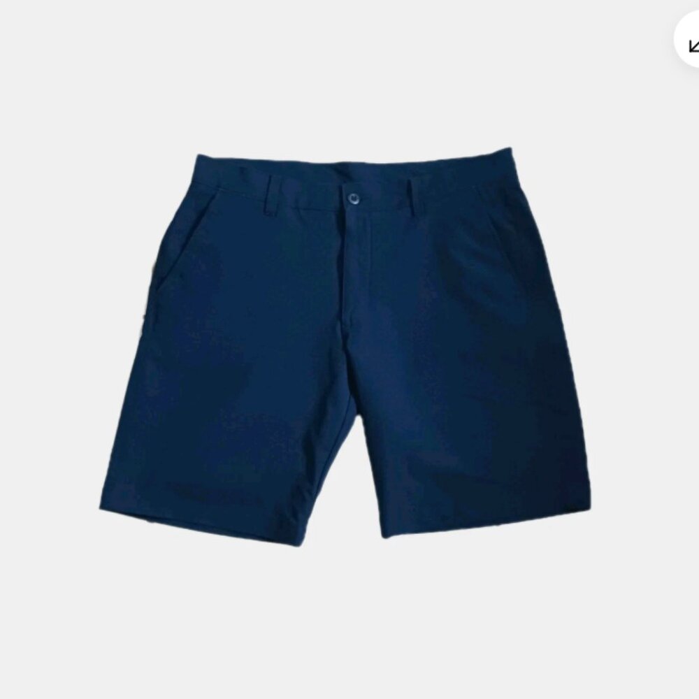 Under Armour Golf Shorts Mens 36 Blue Lightweight Flat Front Pockets Polyester
